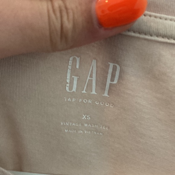 Light Pink Gap Vintage Wash Tee Shirt Top - Picture 4 of 14